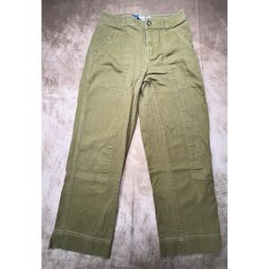 Old Navy High Rise Straight Carpenter Pants Women's 8 Olive Utility Gorpcore